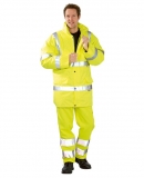 Jólláthatósági, munkavédelmi munkavédelmi télikabát sárga (RS_20540/xx)