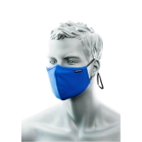 CV35 - 3 rétegű antimikrobiális arcmaszk orrnyereg borítással, király kék színű