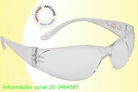 Lux optical munkavédelmi szemüveg Pokelux víztiszta védőszemüveg 60558-as kisebb méretű