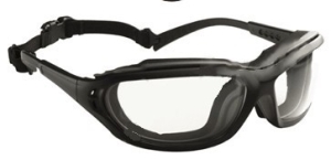 Lux optical Madlux 2/1 munkavédelmi védőszemüveg, mobil belső szivacsbélés és szárösszekötő gumipántok, karc+páramentes víztiszta lencse 60970-es