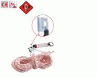 Top zuhanásgátló + energiaelnyelő + 10 m hosszú, 12 mm-es körszövött kötél + 1 karabiner