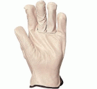 Színmarhabőr tenyér és kézhát, szürke, 2218-21-es, Bőr munkáskesztyű