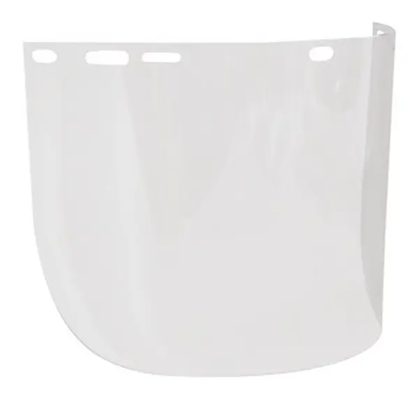 Polikarbonát arcvédő látómező, 195 x 430 mm 60710-es homlokpánt nélkül