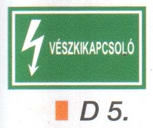 Vészkikapcsoló D5/sz