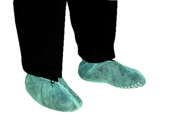 Csúszásbiztos polipropilén cipővédő, kék 100 db 45245-ös