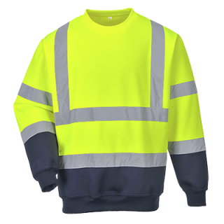 B306-s Portwest, Kéttónusú Hivis pulóver, Jólláthatósági