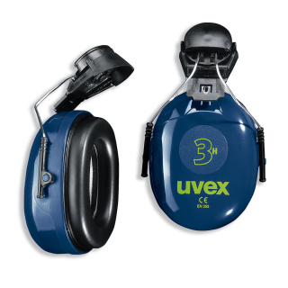 Uvex 3H uvex sisakokra szerelhető fültok, arcvédővel és szemüveggel együtt is használható (SNR:31 dB) 