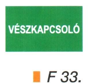 Vészkapcsoló F33