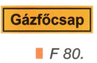 Gázföcsap F80