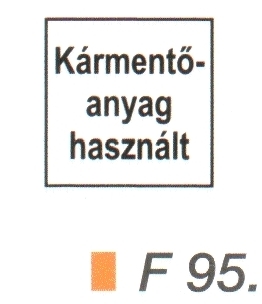 Kármentö anyag (használt) F95
