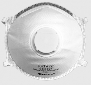 P304 - FFP3 szelepes dolomit Light Cup légzésvédő maszk