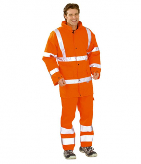 Jólláthatósági, munkavédelmi esőkabát narancssárga (RS_205xx)