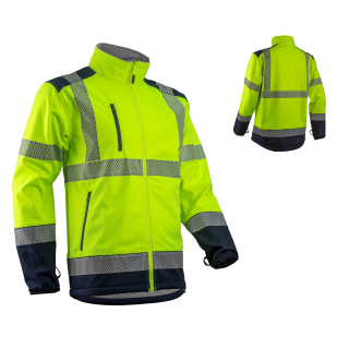   KAZAN KOMBINÁLHATÓ HI-VIZ SÁRGA SOFTSHELL FELSŐ