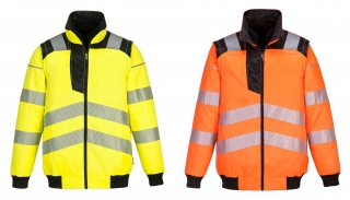 PW302 - PW3 Hi-Vis 3-in-1 jól láthatósági Pilota kabát Sárga/Narancs